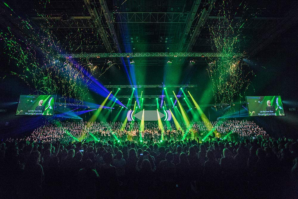 Scenen under Soul Children-festivalen i Oslo Spektrum